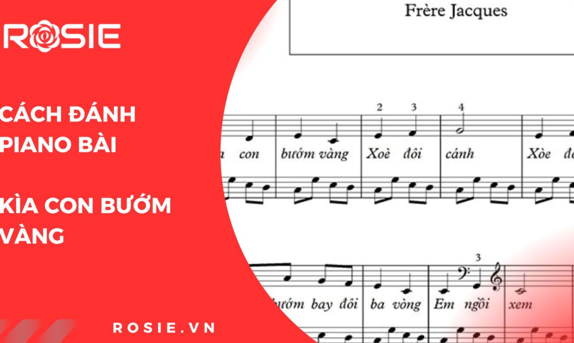 Sheet nhạc “Kìa con bướm vàng”: Cách đàn Piano chuẩn 2025